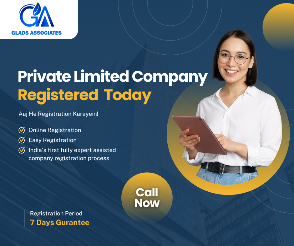 Online Pvt Ltd Registration | Fast & Secure - GLADS Associates/Company incorporation, registration of company, online company registration in india , private limited company registration, Company Formation, pvt ltd company, company registration process, business registration